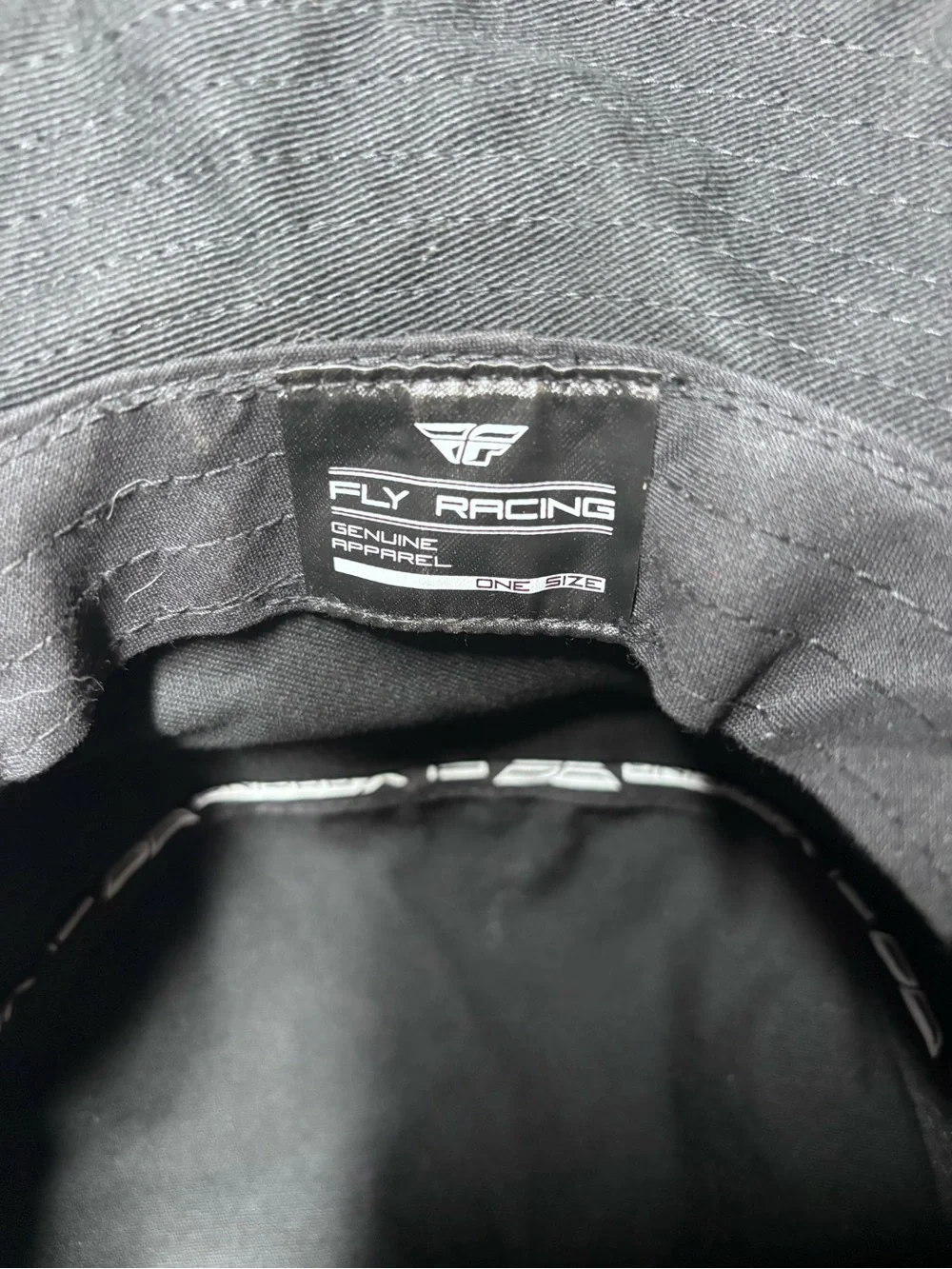 FLY Racing Black Bucket Hat with Adjustable Drawstring
